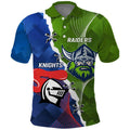 Personalised Knights and Raiders Polo Shirt Dynamic Sporty Version