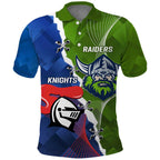 Personalised Knights and Raiders Polo Shirt Dynamic Sporty Version