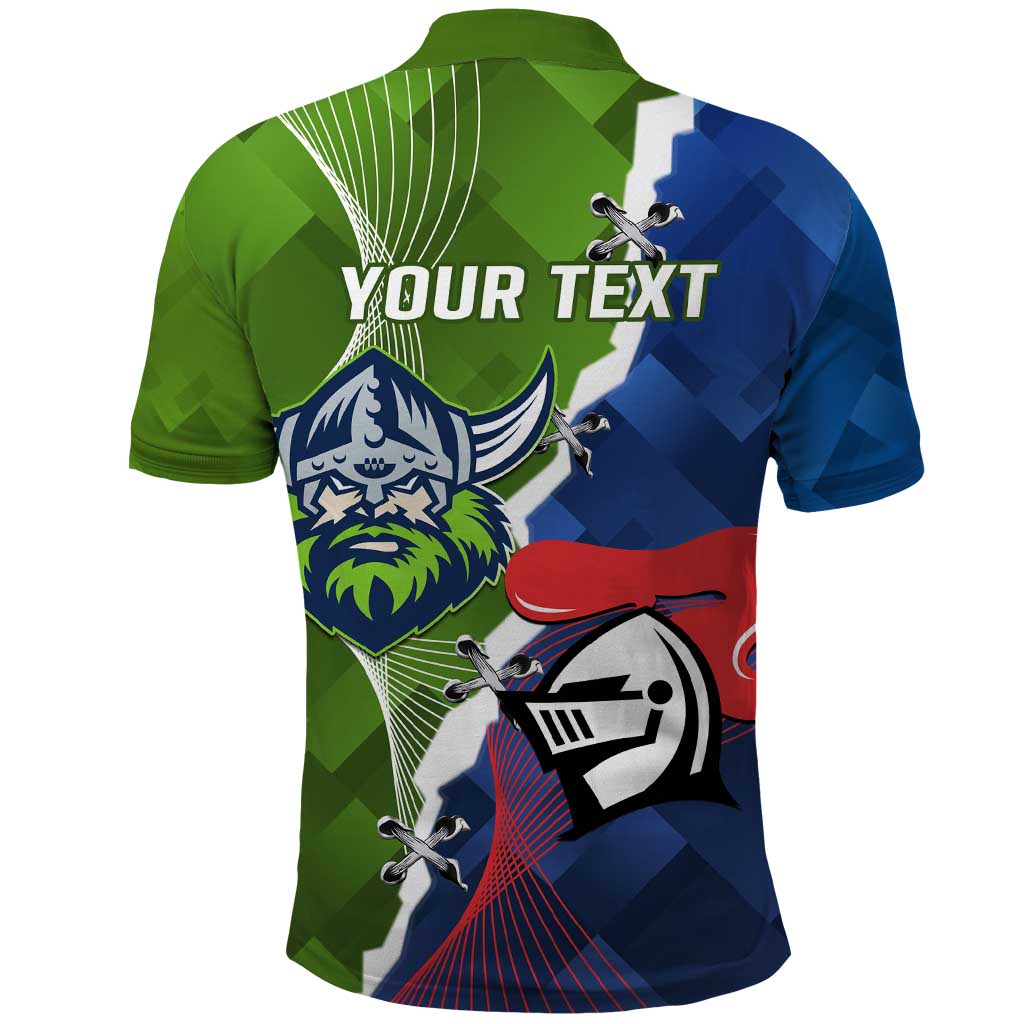 Personalised Knights and Raiders Polo Shirt Dynamic Sporty Version