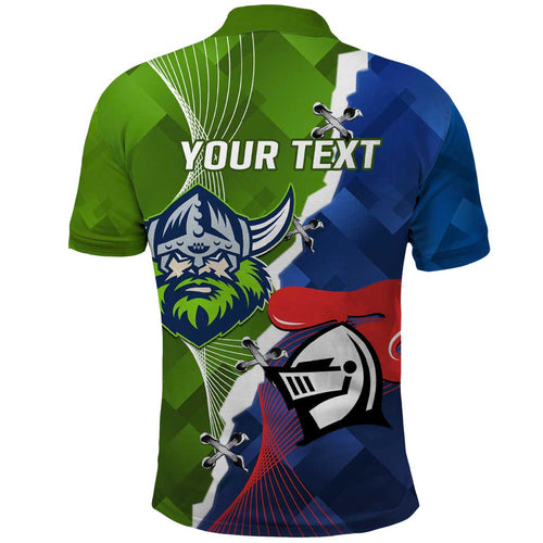 Personalised Knights and Raiders Polo Shirt Dynamic Sporty Version