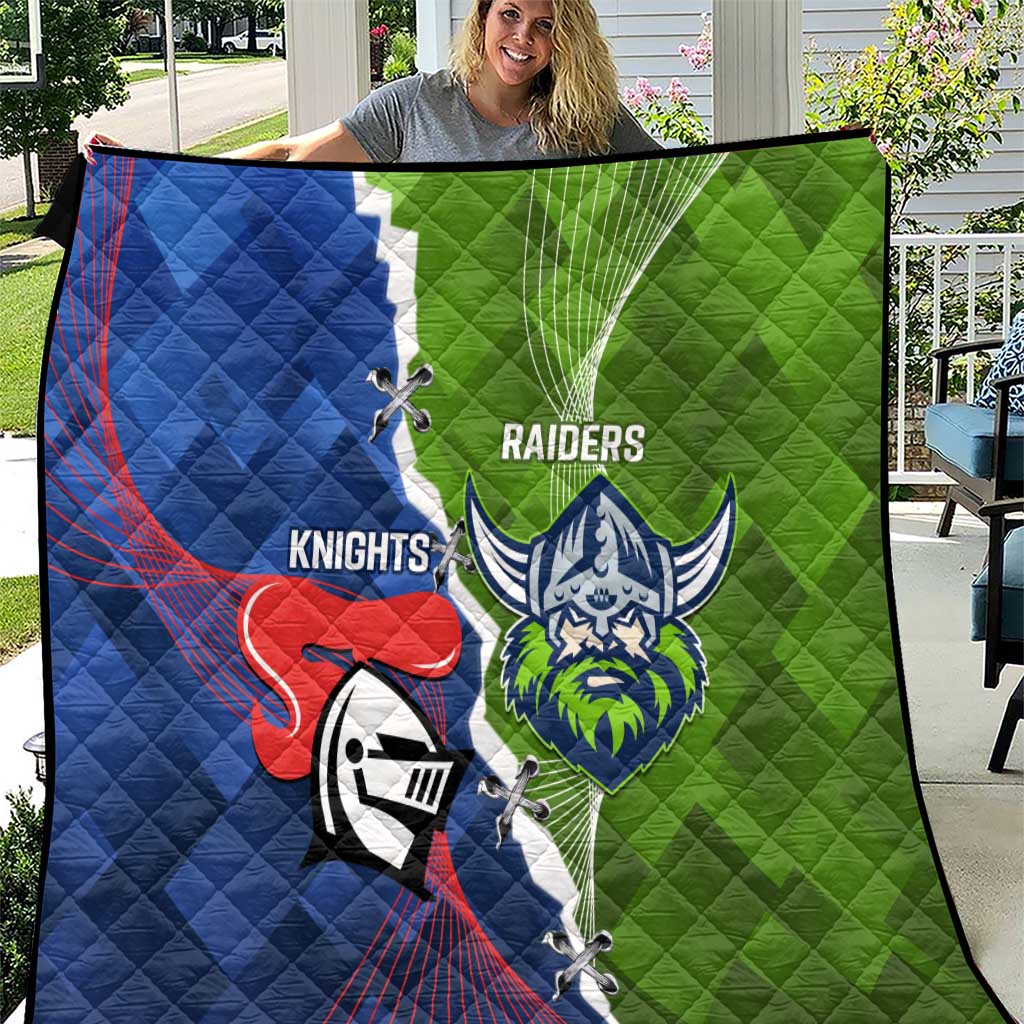 Knights and Raiders Quilt Dynamic Sporty Version