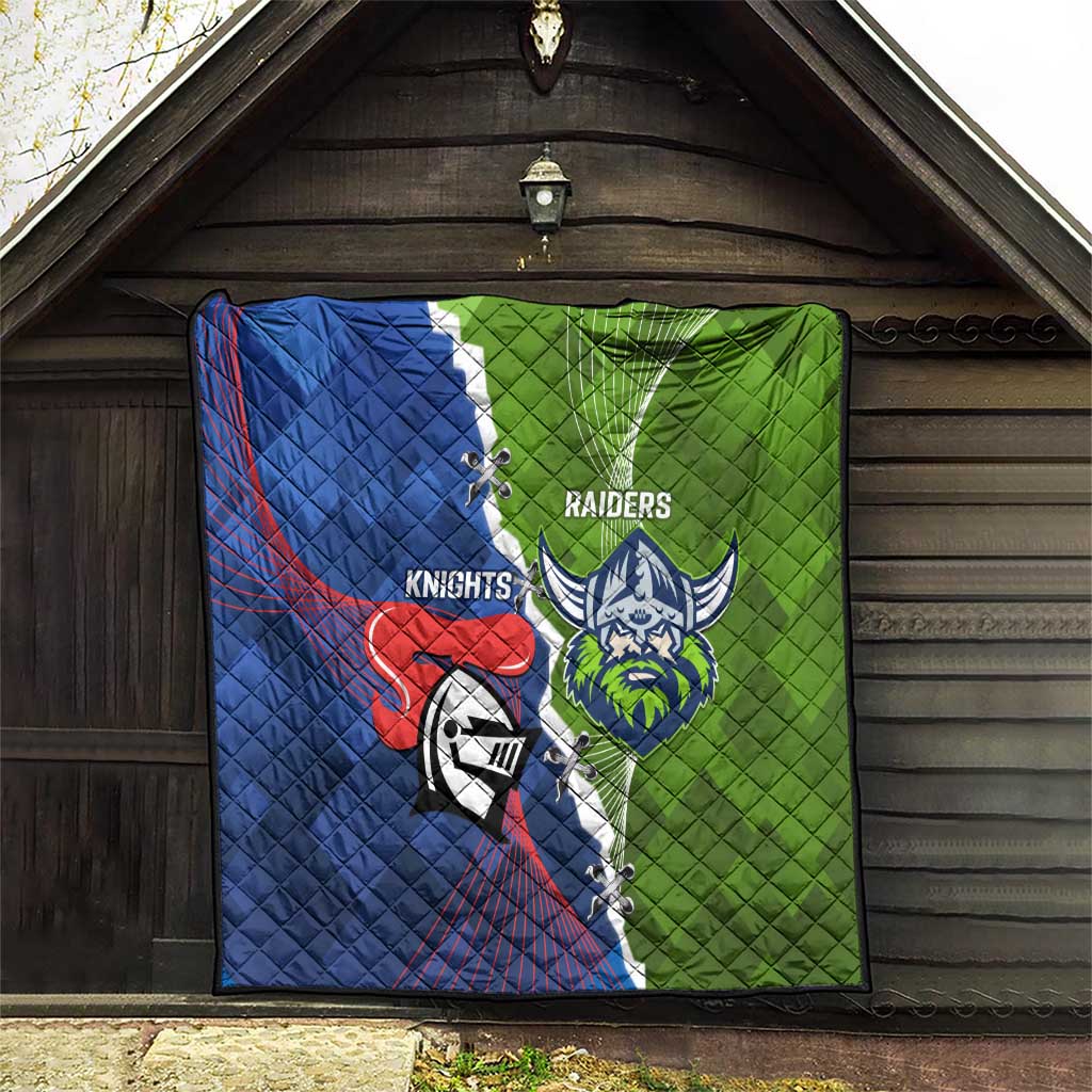 Knights and Raiders Quilt Dynamic Sporty Version