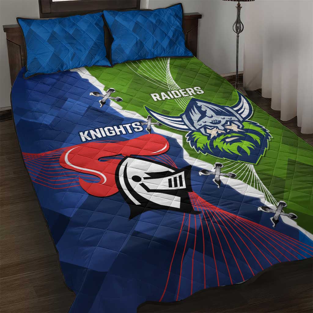 Knights and Raiders Quilt Bed Set Dynamic Sporty Version