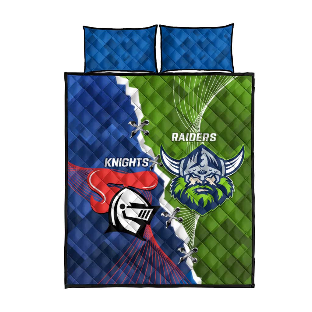 Knights and Raiders Quilt Bed Set Dynamic Sporty Version