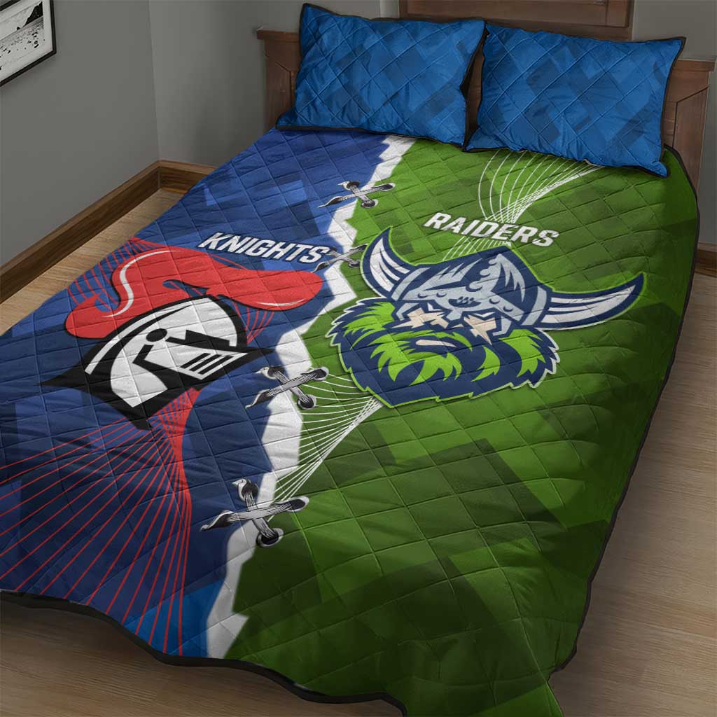 Knights and Raiders Quilt Bed Set Dynamic Sporty Version