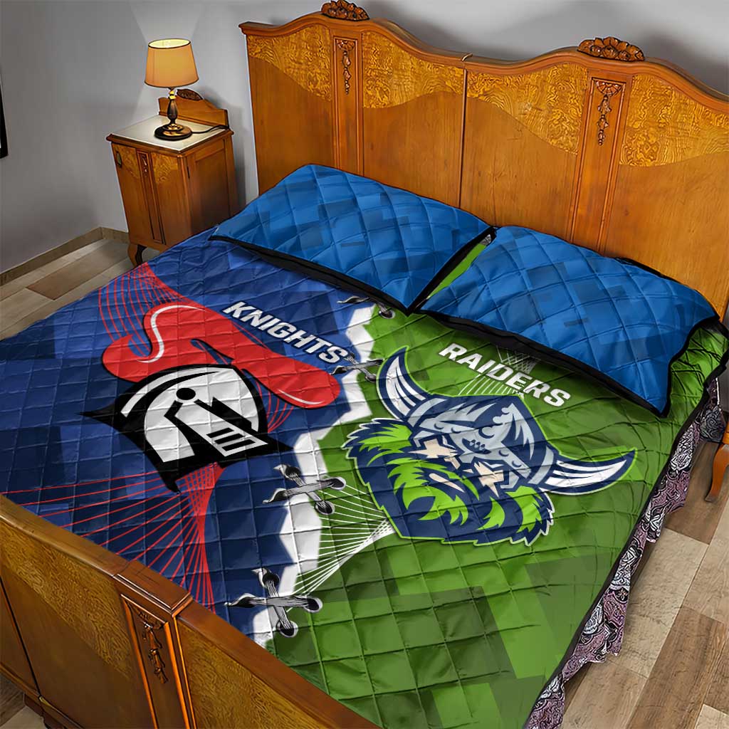 Knights and Raiders Quilt Bed Set Dynamic Sporty Version