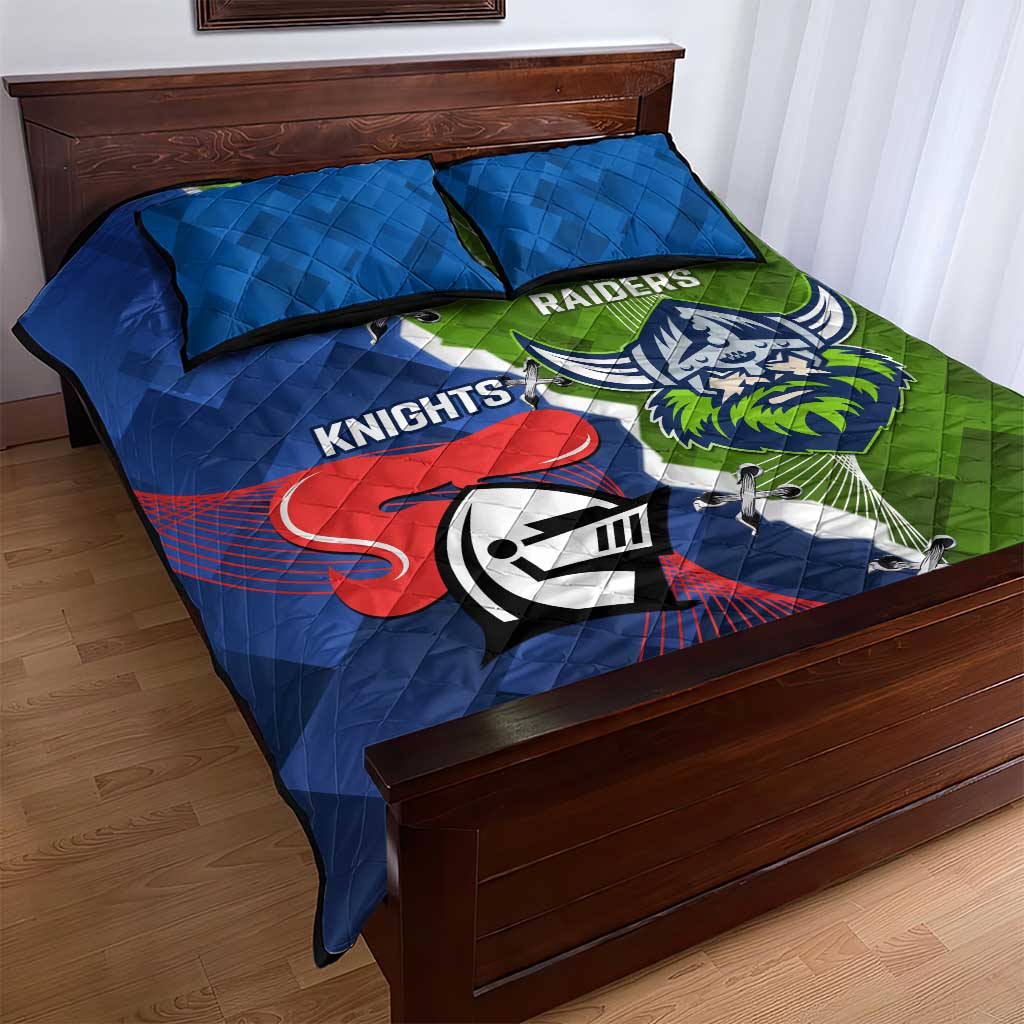 Knights and Raiders Quilt Bed Set Dynamic Sporty Version