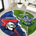 Knights and Raiders Round Carpet Dynamic Sporty Version