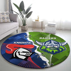 Knights and Raiders Round Carpet Dynamic Sporty Version