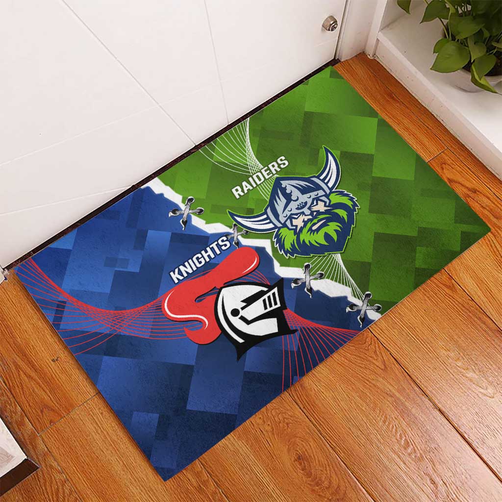Knights and Raiders Rubber Doormat Dynamic Sporty Version
