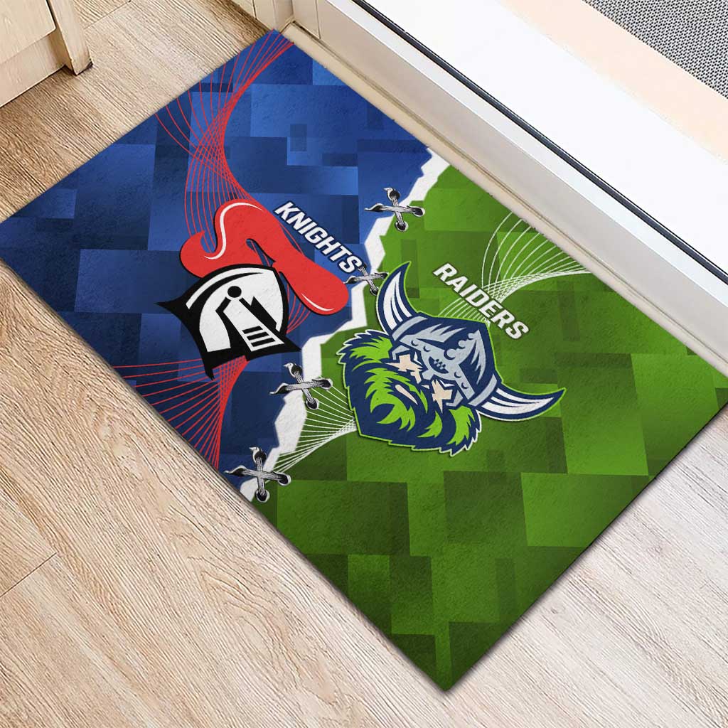 Knights and Raiders Rubber Doormat Dynamic Sporty Version