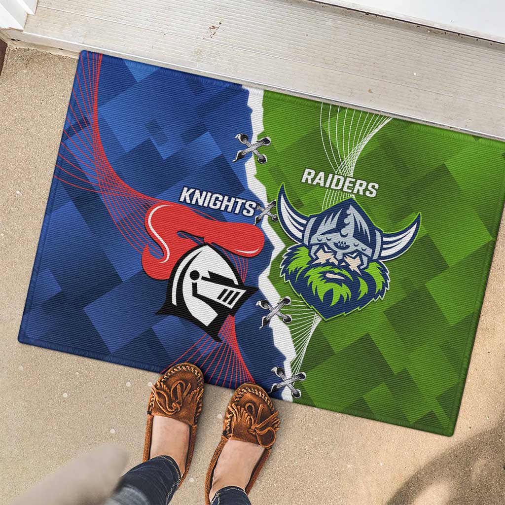 Knights and Raiders Rubber Doormat Dynamic Sporty Version
