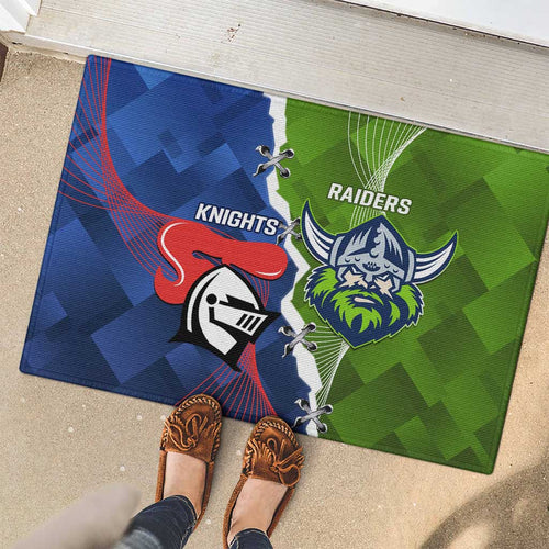 Knights and Raiders Rubber Doormat Dynamic Sporty Version