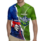 Personalised Knights and Raiders Rugby Jersey Dynamic Sporty Version