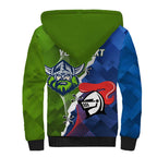 Personalised Knights and Raiders Sherpa Hoodie Dynamic Sporty Version
