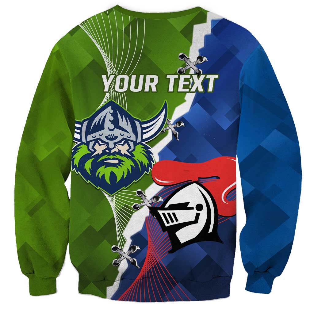 Personalised Knights and Raiders Sweatshirt Dynamic Sporty Version