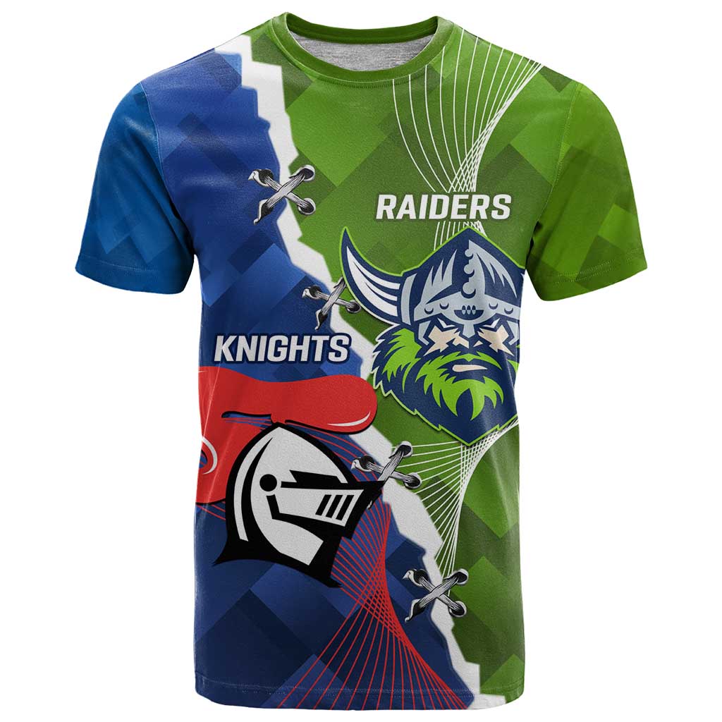 Personalised Knights and Raiders T Shirt Dynamic Sporty Version