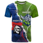 Personalised Knights and Raiders T Shirt Dynamic Sporty Version