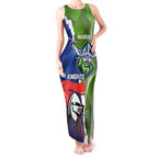 Personalised Knights and Raiders Tank Maxi Dress Dynamic Sporty Version