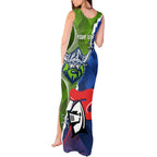 Personalised Knights and Raiders Tank Maxi Dress Dynamic Sporty Version