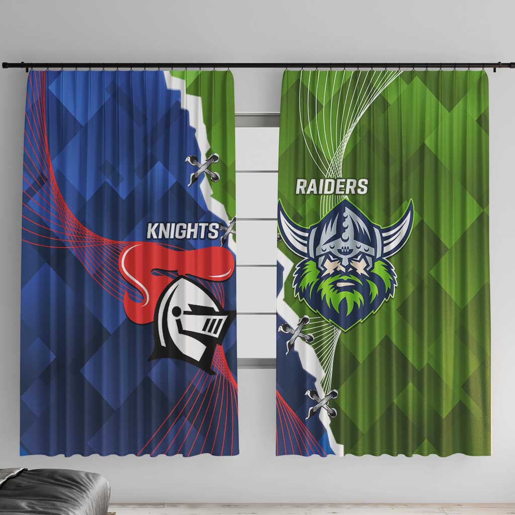 Knights and Raiders Window Curtain Dynamic Sporty Version