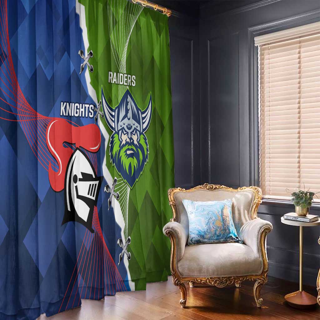 Knights and Raiders Window Curtain Dynamic Sporty Version