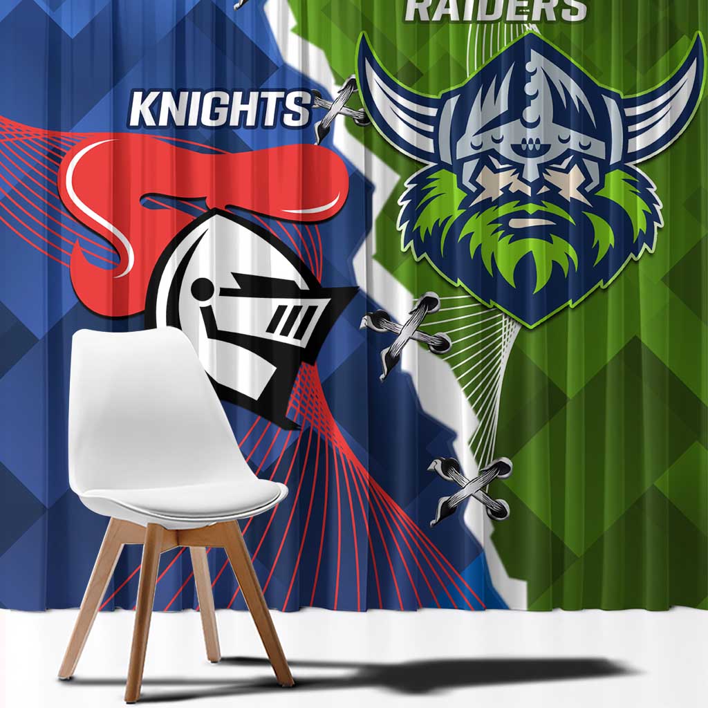 Knights and Raiders Window Curtain Dynamic Sporty Version
