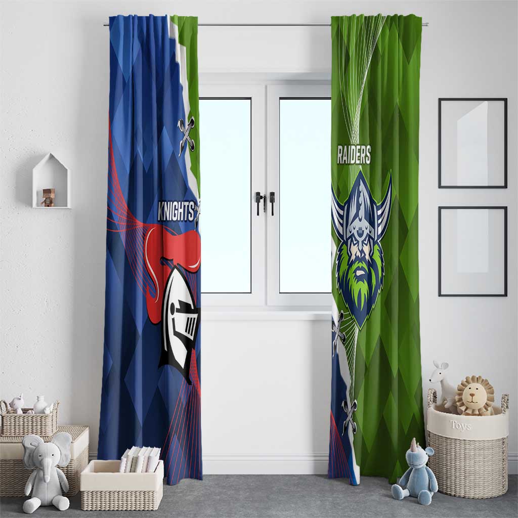 Knights and Raiders Window Curtain Dynamic Sporty Version