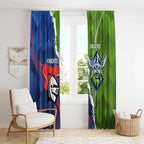 Knights and Raiders Window Curtain Dynamic Sporty Version