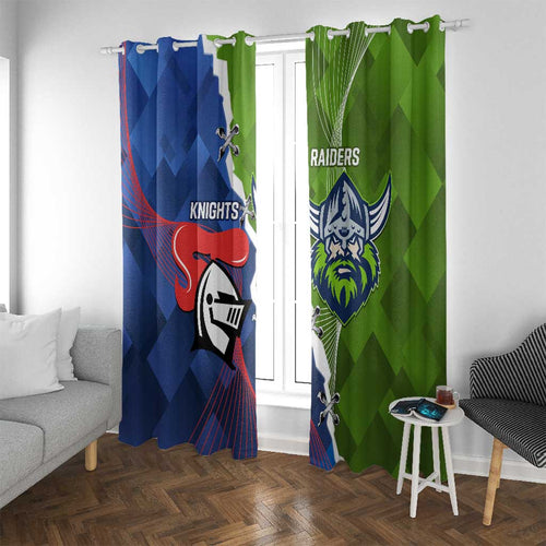 Knights and Raiders Window Curtain Dynamic Sporty Version