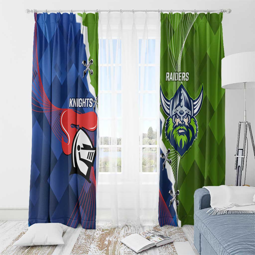 Knights and Raiders Window Curtain Dynamic Sporty Version