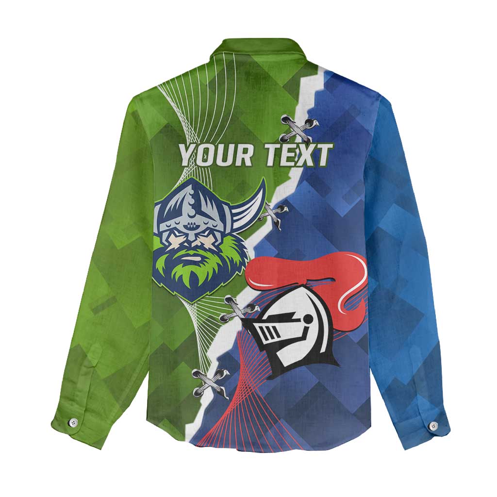 Personalised Knights and Raiders Women Casual Shirt Dynamic Sporty Version