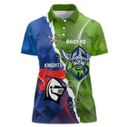 Personalised Knights and Raiders Women Polo Shirt Dynamic Sporty Version