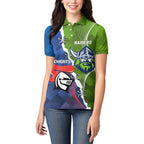 Personalised Knights and Raiders Women Polo Shirt Dynamic Sporty Version