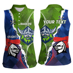Personalised Knights and Raiders Women Sleeveless Polo Shirt Dynamic Sporty Version