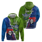 Personalised Knights and Raiders Zip Hoodie Dynamic Sporty Version