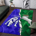Rabbitohs and Bulldogs Area Rug Dynamic Sporty Version