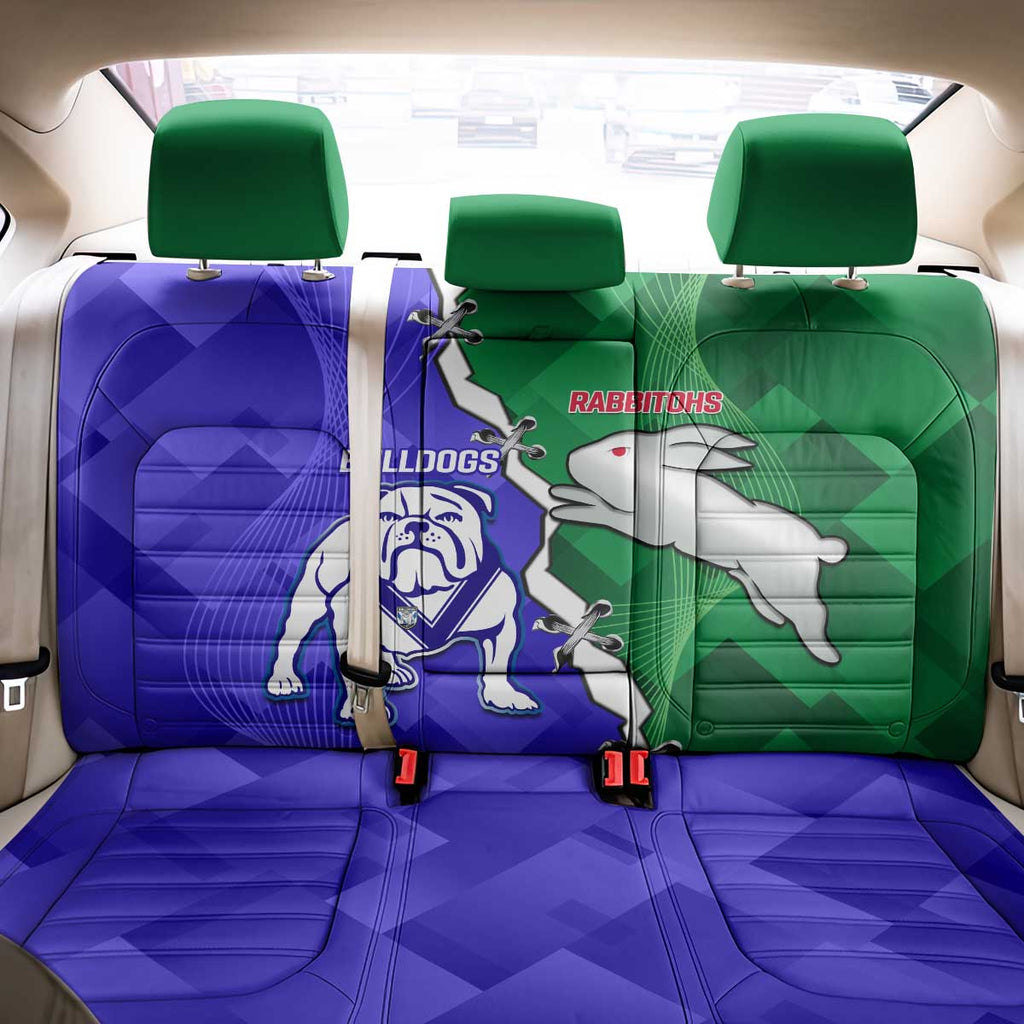 Rabbitohs and Bulldogs Back Car Seat Cover Dynamic Sporty Version