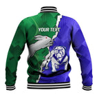 Personalised Rabbitohs and Bulldogs Baseball Jacket Dynamic Sporty Version