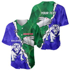 Personalised Rabbitohs and Bulldogs Baseball Jersey Dynamic Sporty Version