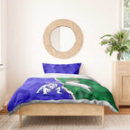 Rabbitohs and Bulldogs Bedding Set Dynamic Sporty Version