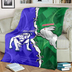 Rabbitohs and Bulldogs Blanket Dynamic Sporty Version
