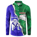 Personalised Rabbitohs and Bulldogs Button Sweatshirt Dynamic Sporty Version