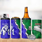 Rabbitohs and Bulldogs 4 in 1 Can Cooler Tumbler Dynamic Sporty Version
