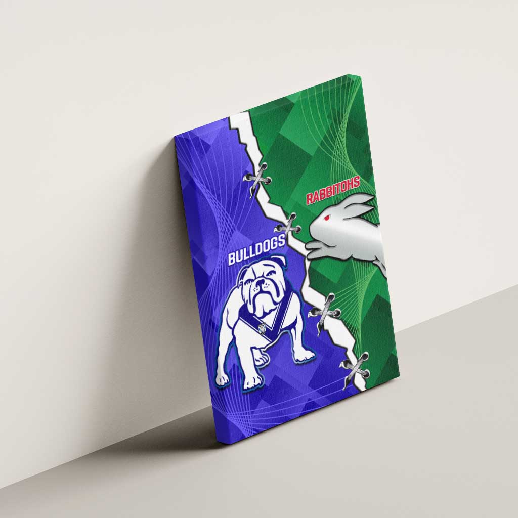 Rabbitohs and Bulldogs Canvas Wall Art Dynamic Sporty Version