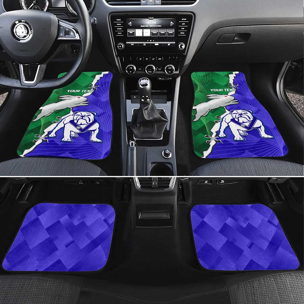 Rabbitohs and Bulldogs Car Mats Dynamic Sporty Version