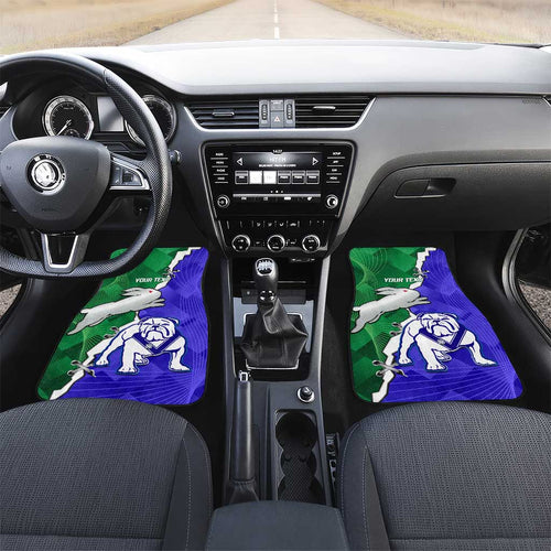 Rabbitohs and Bulldogs Car Mats Dynamic Sporty Version