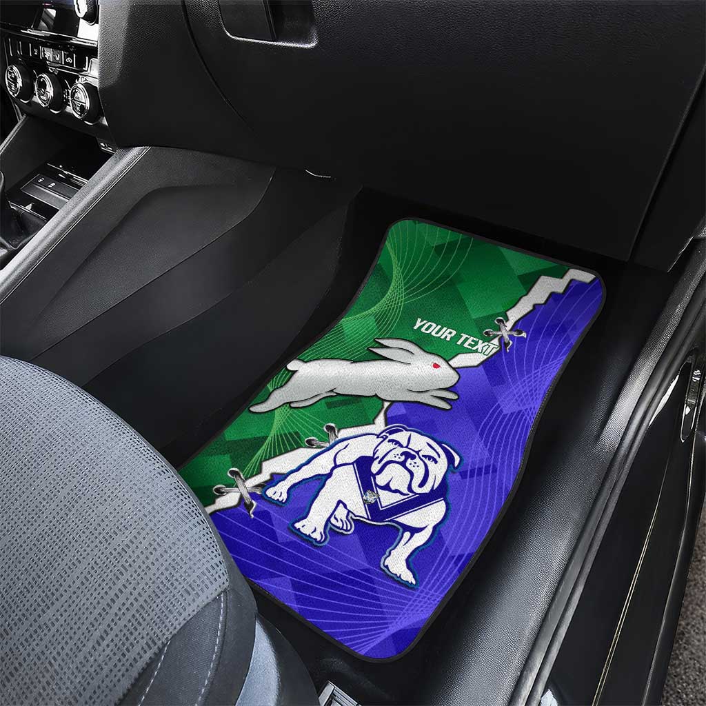 Rabbitohs and Bulldogs Car Mats Dynamic Sporty Version