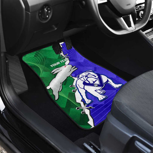 Rabbitohs and Bulldogs Car Mats Dynamic Sporty Version