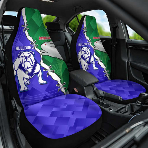 Rabbitohs and Bulldogs Car Seat Cover Dynamic Sporty Version